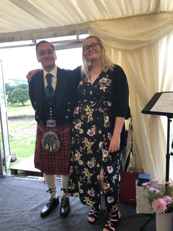 Groom to be with his best person